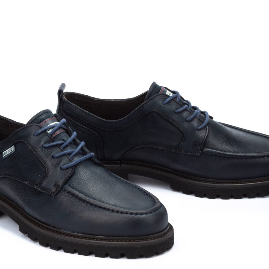 Men's Pikolinos TOLEDO Lace Up Shoes Navy | NZ W3Q8209